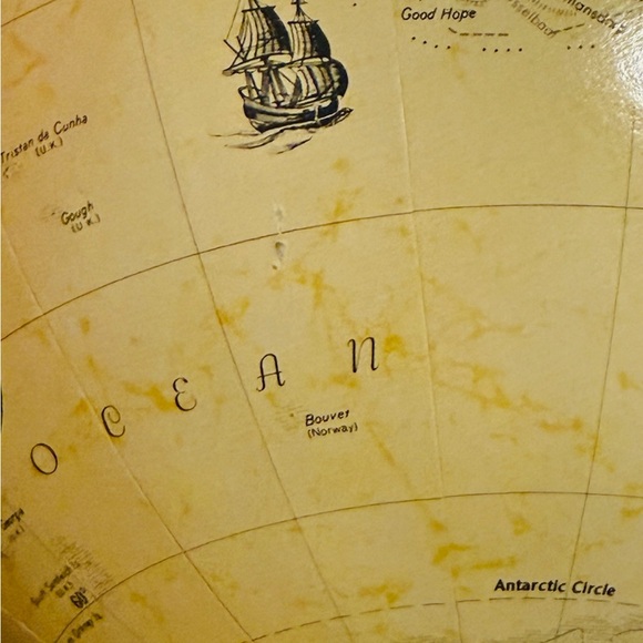 Vintage Replogle 12" World Classic Series Globe - Genuine Hardwood Base - USA - Picture 10 of 10